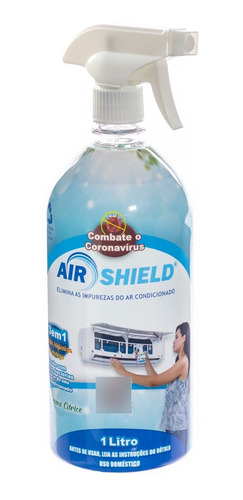 Bactericida Higienizacao De Ar Condicionado Air Shield 1l