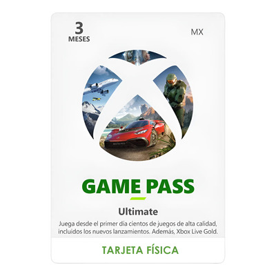 Xbox Game Pass Ultimate 3 Meses Tarjeta Fisica | Meses sin interés