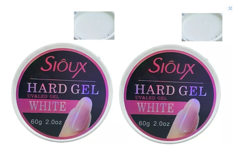 Kit 2 Geis Sioux Hard 60g Alongamento Unha Construtor Led Uv