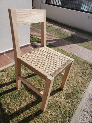 Silla De Madera Y Kraft