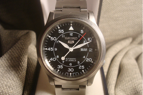 Magnifico Reloj Seiko Militar 7s26-02j0 Automatic 2012 Joya 