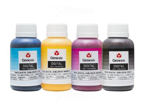 Tinta Genesis Sublimatica Para Uso Em Epson - Kit 04 Cores