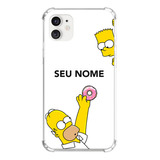 Capa Capinha Com Nome Personalizada Homer Simpsons