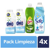 Pack Detergente Líquido 2un 500ml+soft 1l+quix 750ml