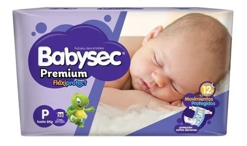 Babysec Premium Pañales P Pack 4 Paquetes