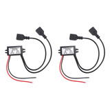 2x Conversor 12v Para 5v 3a Duplo 2 Usb Para Regu De Alim