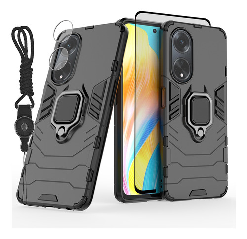 Rudo Uso Case Funda For Oppo A98 5g + Screen Len Mica Strap