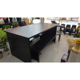 Mesa Decorativa 200x100 + 3 Bancos Full Black