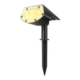 Estacas Led Solar Luz Calida 20 Led Exterior 