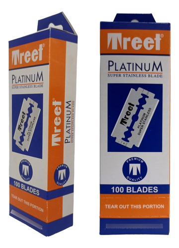 Blister Filos Treet Platinum Para Navajas X200 Cortes