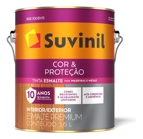 Esmalte Sintético Brilhante Cor E Proteção 3,6 L Suvinil