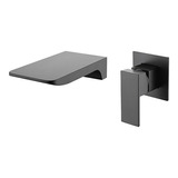 Grifo Mezclador Monocontrol Para Lavamanos De Pared Gray