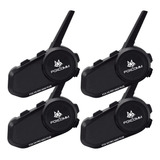 Pack X 4 Intercomunicador Bluetooth Fox V6 Pro Max Plus