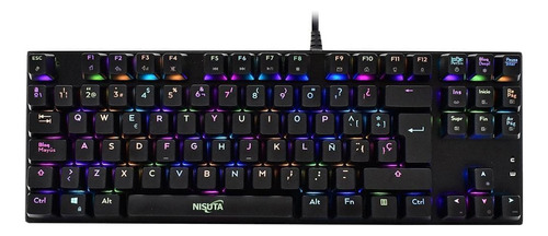 Teclado Mecanico Gamer Rgb De 88 Teclas Original Nisuta