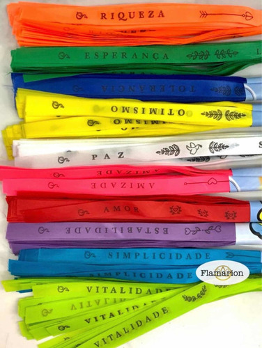 1000 Fitinhas Desejos Intenções Virtudes Pulseiras Coloridas