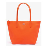 Bolso De Mano Lacoste L.12.12 Para Mujer, Pequeño, Con Cremallera, Color Naranja, Talla Única