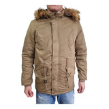 Campera Parka Hombre Gabardina Con Corderito