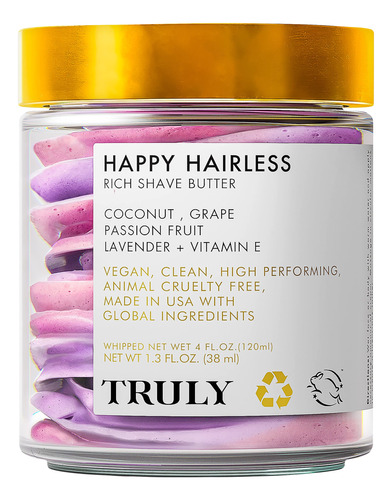 Truly Happy Hairless Shave Butter - Mantequilla Para Depilac