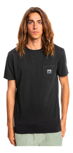 Polera  Quiksilver Sub Mission Pocket Hombre Negro