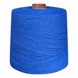 Linha De Crochê Colorida Eco Brasil 6 Fios 1 Kg Barbante Cor Azul Royal