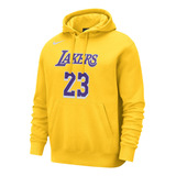 Sudadera Hombre Nike Nba Los Angeles Lakers Club Amarillo