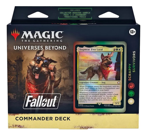 Deck Commander Magic Fallout Scrappy Survivors Lançamento