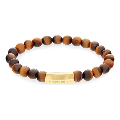 Pulsera Tommy Hilfiger Hombre Cuentas Ónix 2790582 | Meses sin interés