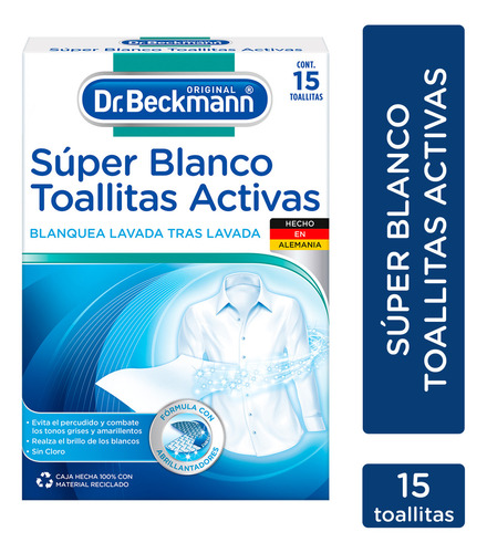 Súper Blanco Toallas Activas Dr. Beckmann