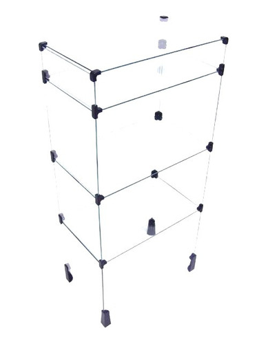 Balcão Em Vidro Porta Joia 0,50 X1,10 X0,30 Equipamento Loja