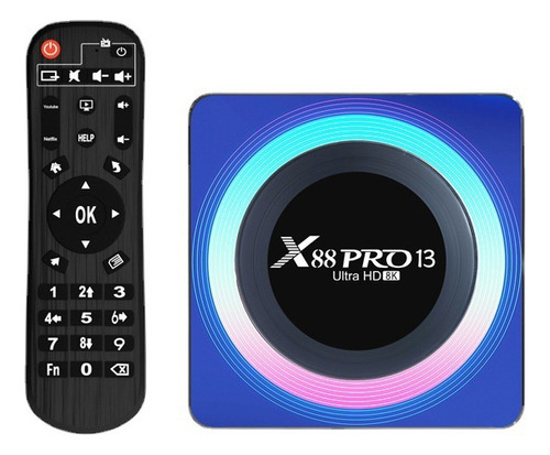 X88 Pro 13 Decodificador Android 13.0 Caja De Televisión A