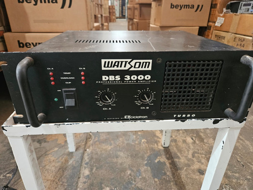 Amplificador De Potencia Cíclotron Dbs 3000 - 750 Watts/rms