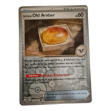 Old Amber Holo  Carta Pokemon Tcg 151 Original+10 Cartas 