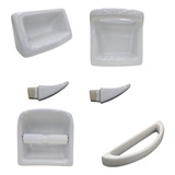 Ferrrum Kit Accesorios De Embutir Baño Ceramica 6 Piezas