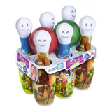 Boliche Divertido Menino Brinquedo Infantil 2 Bolas 6 Pinos