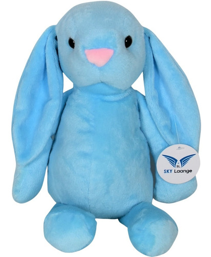 Conejo Azul De Peluche Con Grabadora De Voz 
