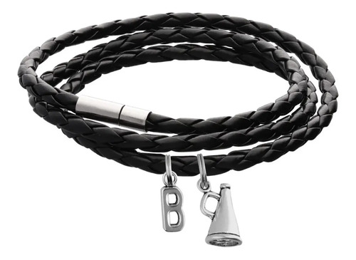 Pulsera Megáfono Brazalete Dije Porrista Letra Inicial Moda