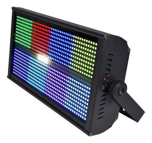 Luz Escenario Estroboscpica Led Rgb 3 En 1 Con Entrada Dmx