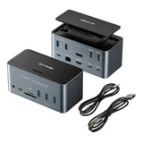 Hub Dockstation Usb-c Hub Tipo C 18 Em 1 Macbook Dell Huawei