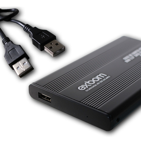 Hd Externo - 500gb Exbom - Usb 2.0 - Novo + Capa Protetora.