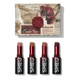 Sheglam Labial Ember Rose Set 4 Piezas En Barra