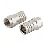 Ficha Conector Para Rg 6 Con Pollera Tv Rg6 Coaxil X5