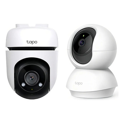 Kit CCTV de 2 Cámaras de Vigilancia Wifi Tp-link Tapo C500 + Tapo C200 \u002F Ángulo de Visión 360° Color Blanco | Meses sin interés
