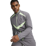 Campera Puma Run Ultrawave Hombre Running Gris