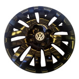  Taza De Rueda  Rodado 13 Negra Con Logo Aplicables A Vw Gol.senda.saveiro 1ra. Generación 