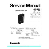 Esquema Gravador Panasonic  Rq V52 Rqv52 Rqv 52 Em Pdf