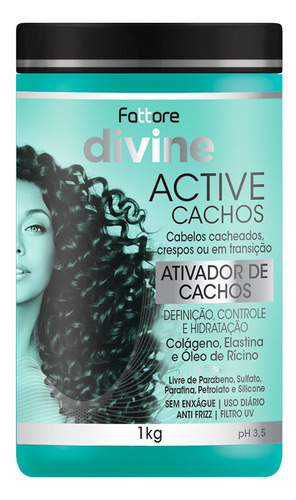 Ativador De Cachos Active Cachos Fattore Divine 1kg