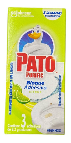 Pato Bloque Adhesivo Inodoro 3 Caja 3 Unidades Oferta