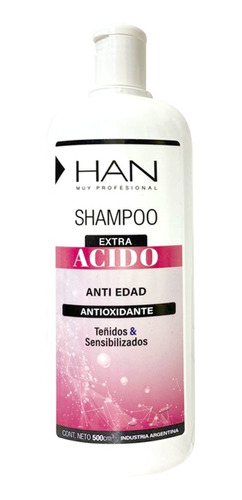 Shampoo Para Cabello Uso De Profesionales Han 500ml