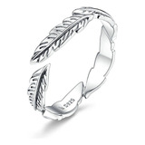 Anillo Plumas Plata 925