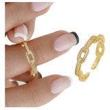 Anillo Ajustable Oro Laminado 18k